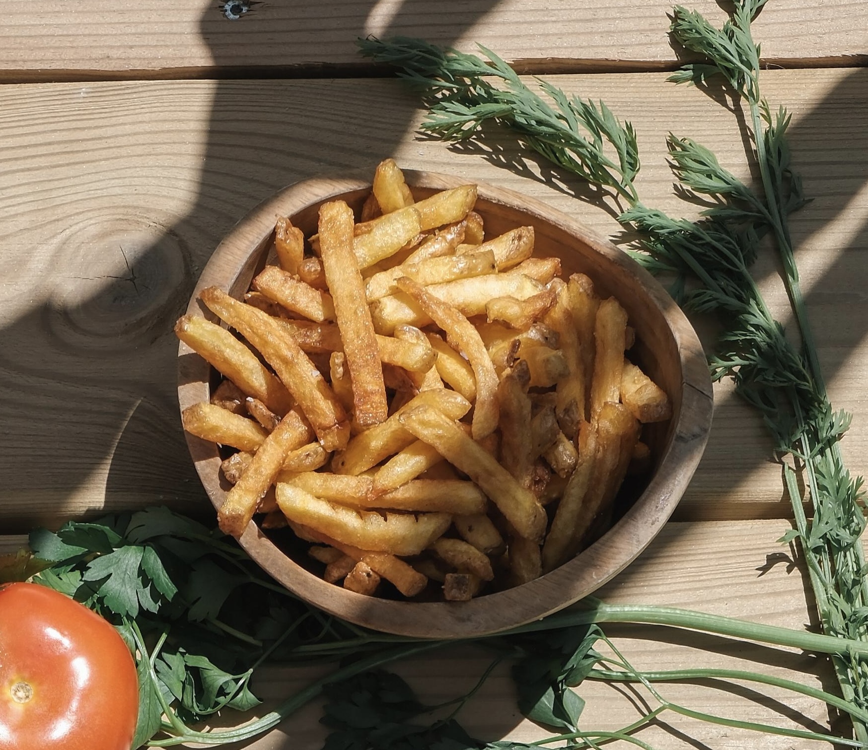 Assiette de frites maison